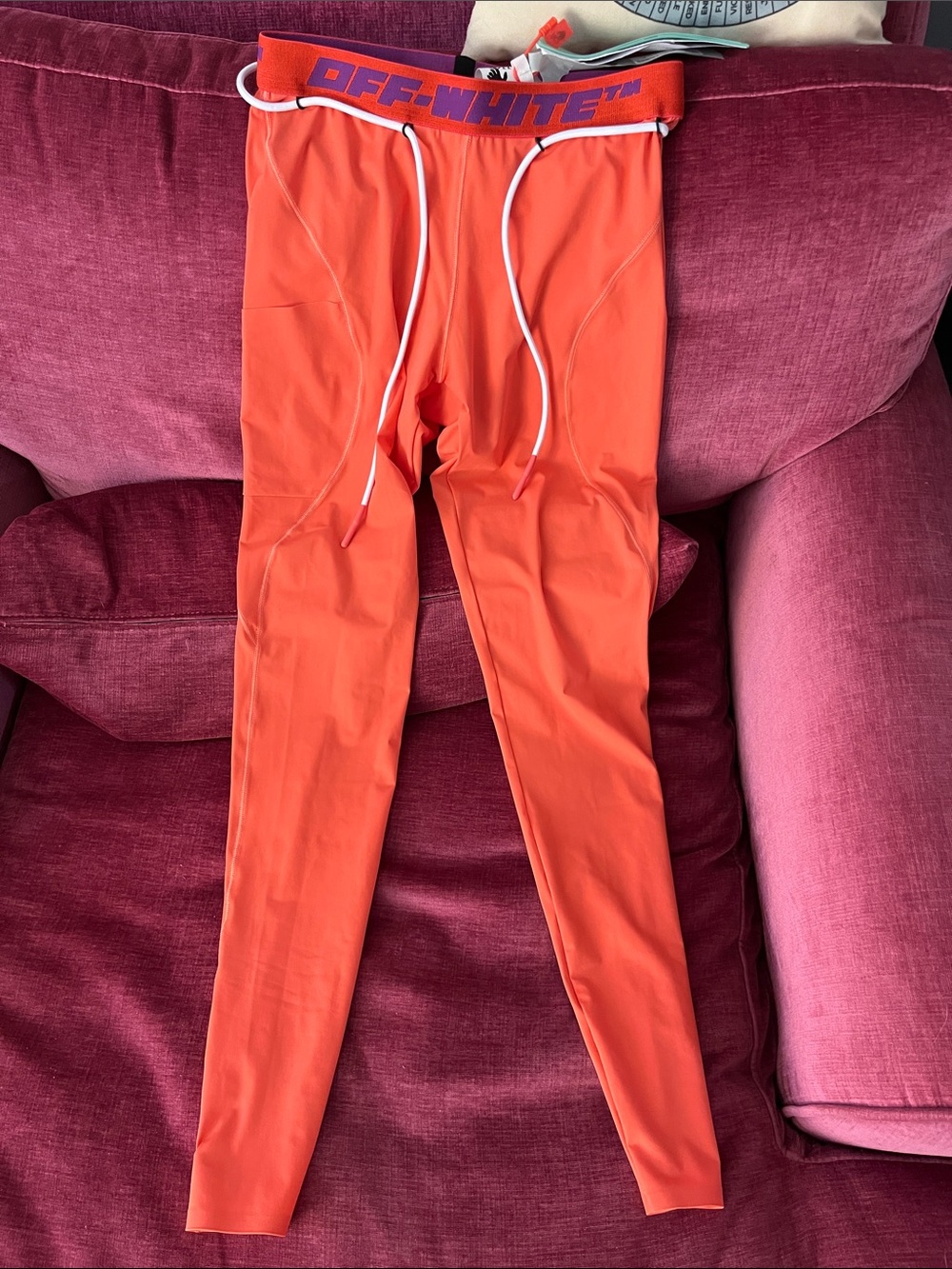 Off White Orange Leggings (NWT)